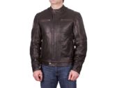 Brown Leather Rocker Jacket by Indian Motorcycle