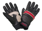 Retro Glove — Black/Red Leather by Indian Motorcycle