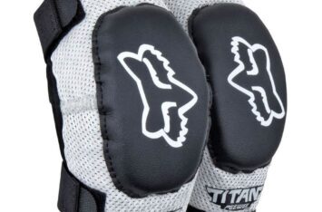 Детские налокотники FOX PeeWee Titan Elbow Guard Black/Silver