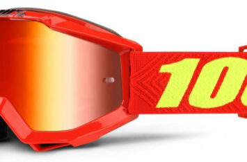 Детские мото очки 100% ACCURI Youth Goggle Saarinen - Mirror Red Lens