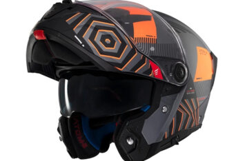 Мотошлем MT ATOM 2 SV Strange С4 Black Orange